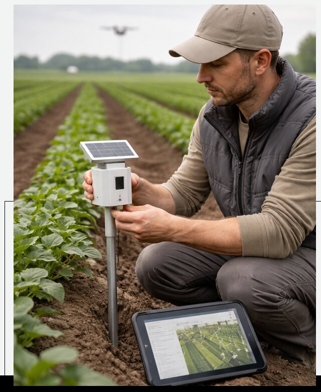 IoT мониторинг сельскохозяйственных полей и контроля в Клине