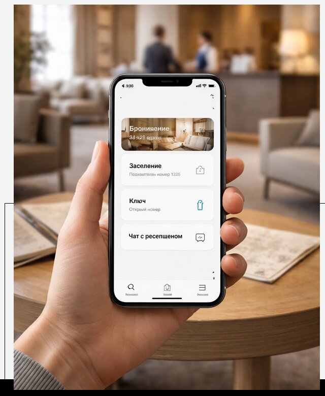 Мобильное приложение для гостей отеля в Клине, управление сервисом